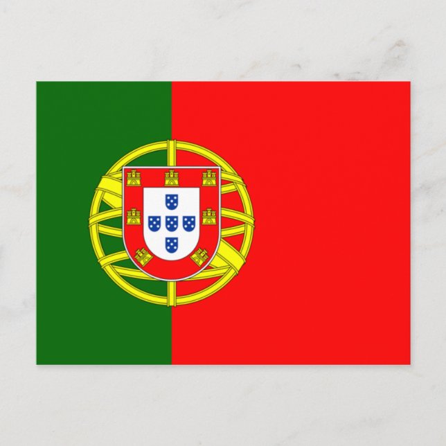 Portugal Flag Postkarte (Vorderseite)