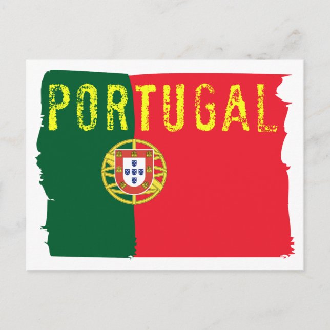 Portugal Flag Postkarte (Vorderseite)