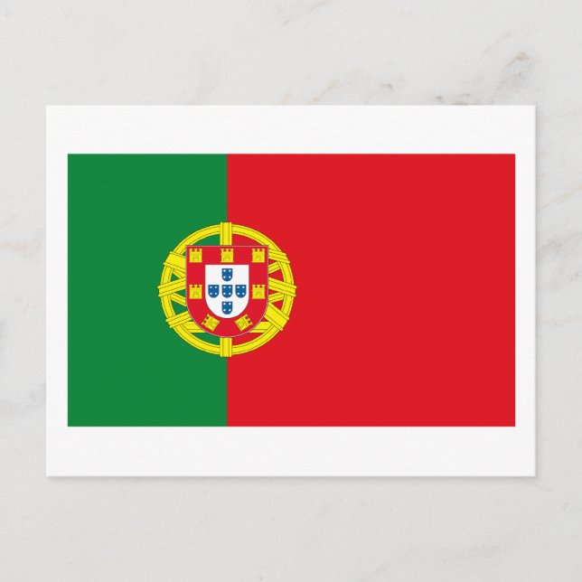 Portugal Flag Postkarte (Vorderseite)
