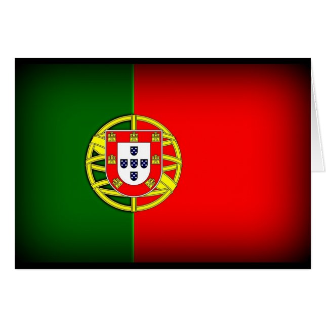 Portugal Flag Schwarzer Rand (Vorderseite (Horizontal))