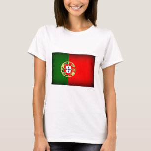 Portugal Flag Schwarzer Rand T-Shirt