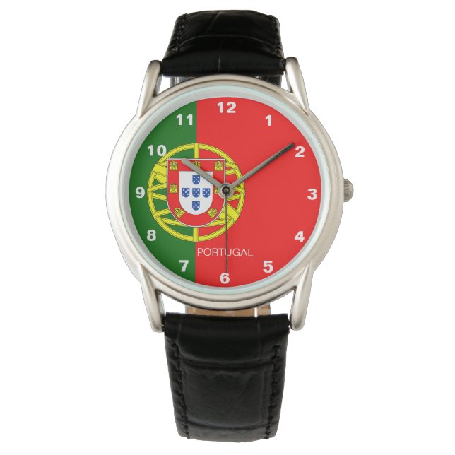 Portugal Flag Watch Armbanduhr (Vorderseite)