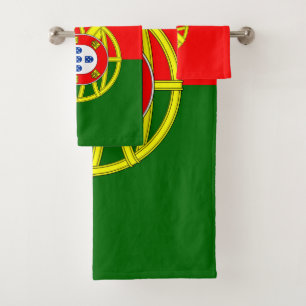 Portugal-Flagge Badhandtuch Set