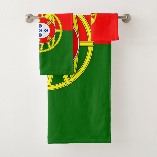 Portugal-Flagge Badhandtuch Set (Insitu)