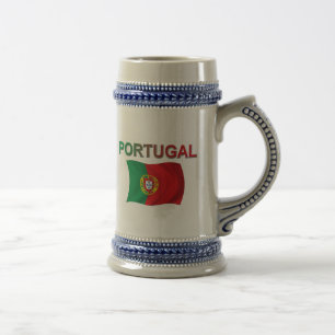 Portugal-Flagge Bierglas