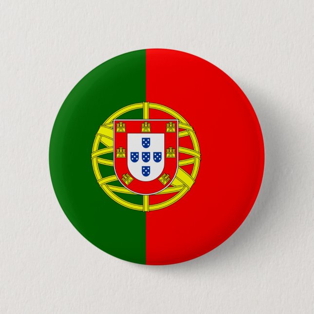 Portugal-Flagge Button (Vorderseite)