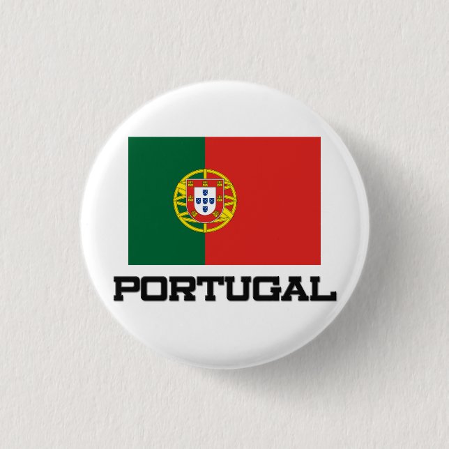 Portugal-Flagge Button (Vorderseite)