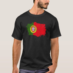 Portugal Flagge Grunge Land Flagge Portugal T-Shirt
