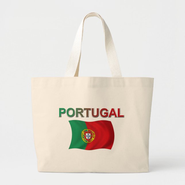 Portugal-Flagge Jumbo Stoffbeutel (Vorne)