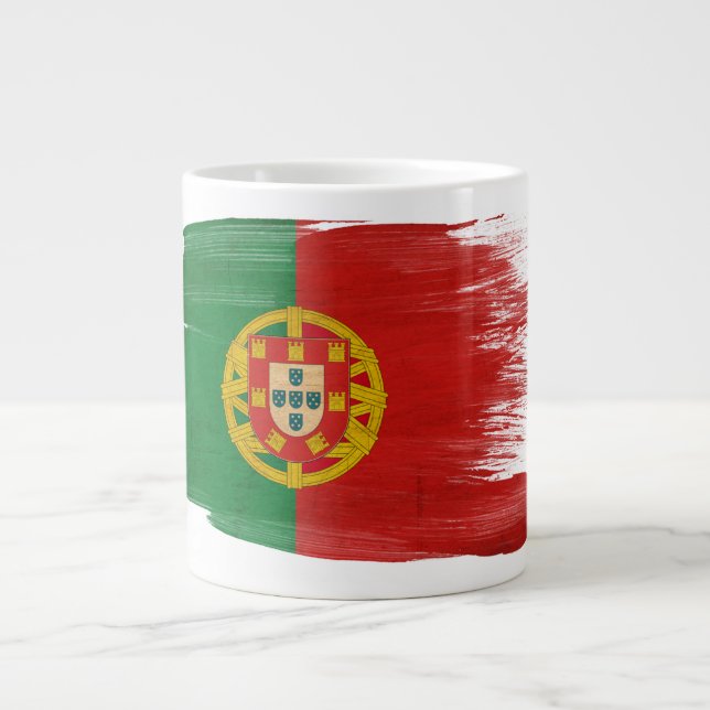 Portugal-Flagge Jumbo-Tasse (Vorderseite)