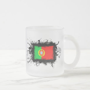 Portugal-Flagge Mattglastasse