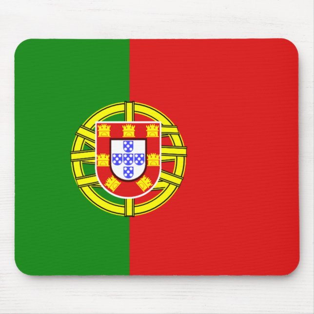 Portugal-Flagge Mousepad (Vorne)