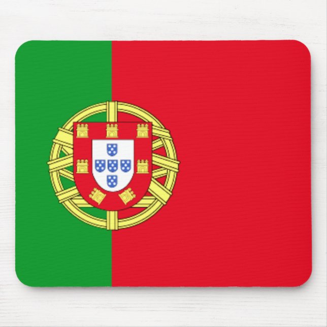 Portugal-Flagge Mousepad (Vorne)