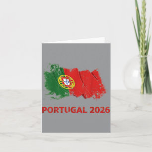 Portugal Flagge Portugiesischer Fußball Soccer Wel Karte