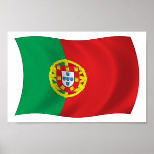 Portugal-Flagge Poster Druck