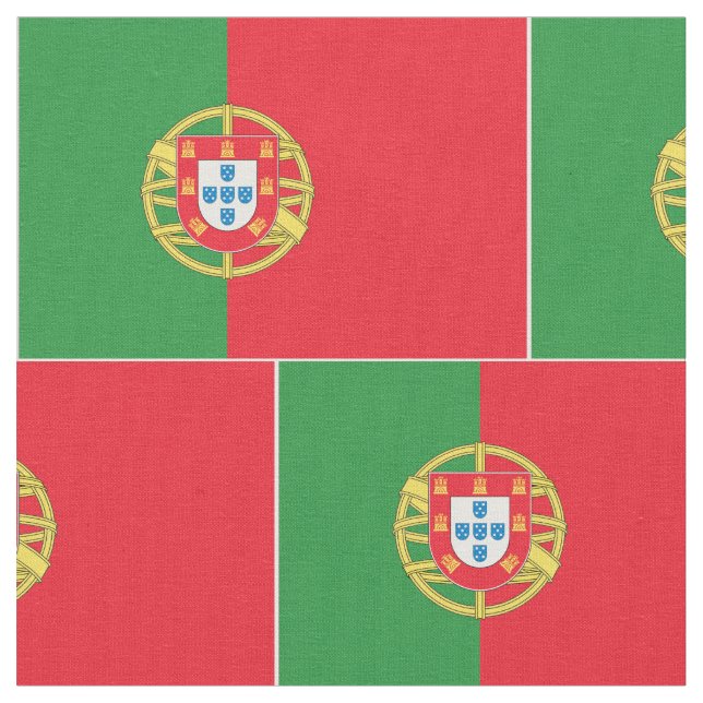 Portugal-Flagge Stoff (Nahaufnahme)
