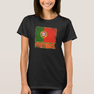 Portugal-Flagge Vintage Retro Land Portugiesisch S T-Shirt