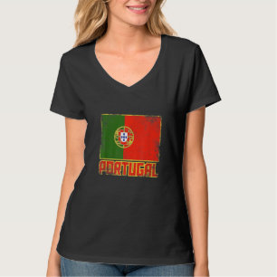 Portugal-Flagge Vintage Retro Land Portugiesisch S T-Shirt