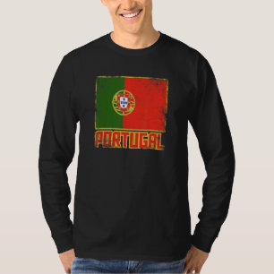 Portugal Flagge Vintage Retro Land Portugiesisch S T-Shirt