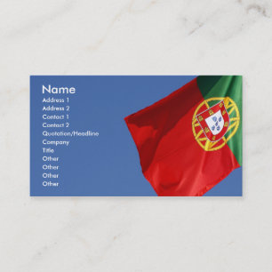 Portugal-Flagge Visitenkarte
