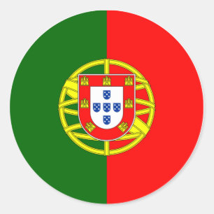 Portugal-Flaggen-Aufkleber – Portugiesischer Stolz Runder Aufkleber