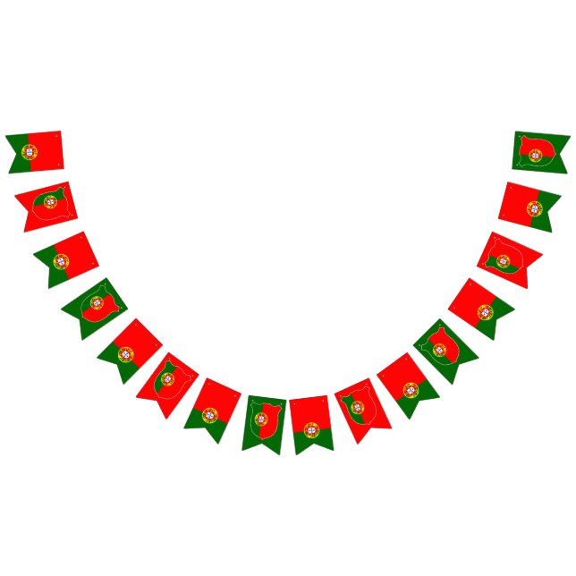 Portugal Flaggen "Escutcheon Red Green Bunting Fla (Alle)