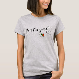 Portugal-Flaggen-Herz, portugiesisch T-Shirt