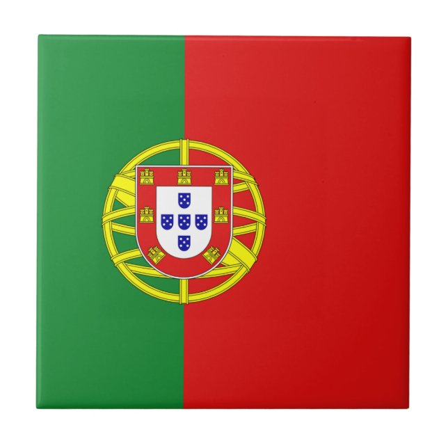 Portugal-Flaggen-Keramik-Fliese Fliese (Vorderseite)