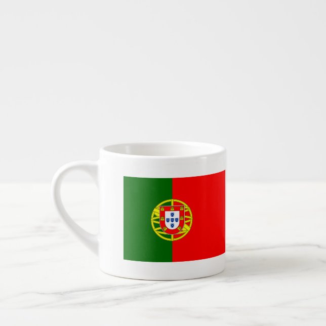 Portugal-Flaggen-kundenspezifische Espresso-Schale Espressotasse (Links)