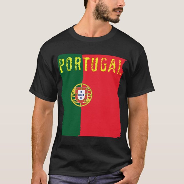 Portugal-Flaggen-T - Shirt (Vorderseite)