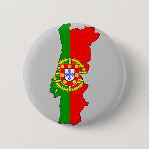 Portugal-Flaggenkarte Button