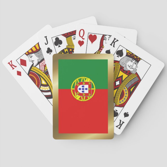 Portugal - Flaggenplatzierungen Spielkarten (Rückseite)