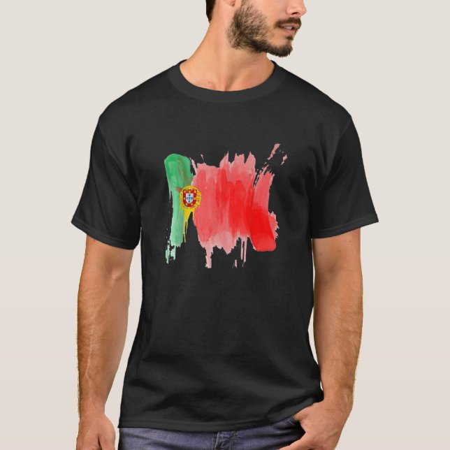 Portugal Football Portugal Flag For Portuguese Men T-Shirt (Vorderseite)