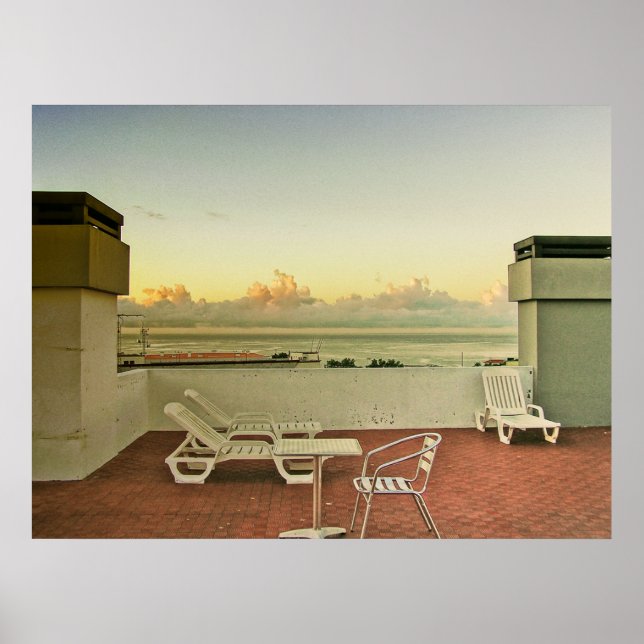 (PORTUGAL) Funchal Sunrise Poster (Vorne)