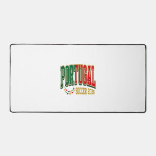Portugal Fußball 2026 Fußball Fett Land Typographi Schreibtischunterlage