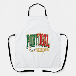 Portugal Fußball 2026 Fußball Fett Land Typographi Schürze