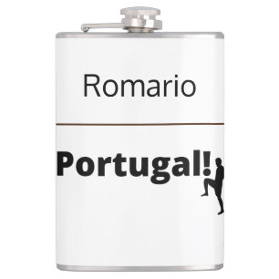 Portugal Fußball, anpassbar Flachmann