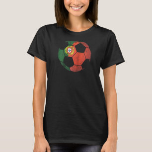 Portugal Fußball Ball Flag Jersey Portugiesische F T-Shirt