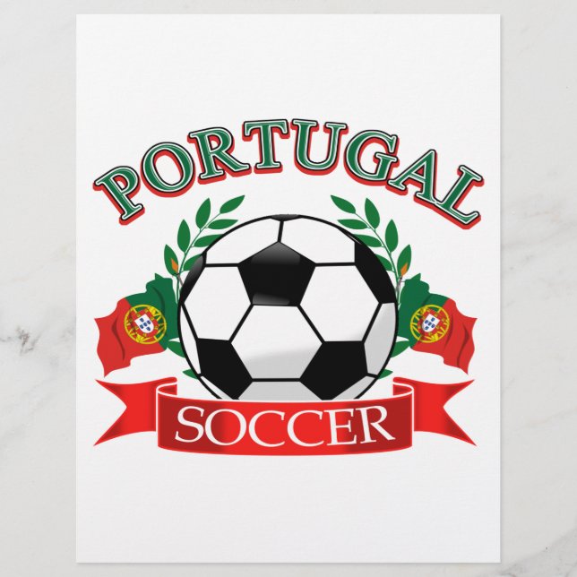 Portugal Fußball-Designs (Vorderseite)