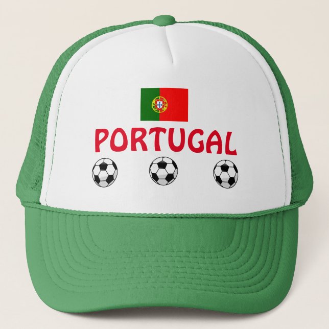 Portugal-Fußball-Hut Truckerkappe (Vorderseite)