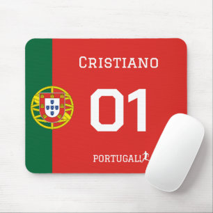 Portugal Fußball-Legende Benutzerdefinierter Name  Mousepad