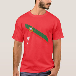 Portugal Fußball Nr. 7 Portugese Fußball Sports T-Shirt