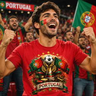 Portugal Fußball Portugiesische Fußballweltmeister T-Shirt