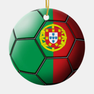 Portugal-Fußball-Verzierung Keramik Ornament
