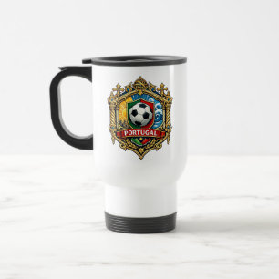 Portugal Fußballfan Portugiesischer Fußballanhänge Reisebecher