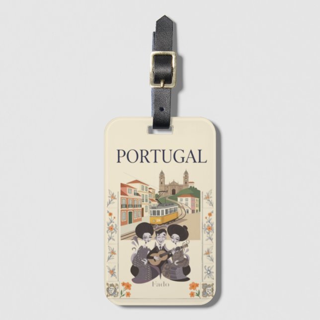 Portugal Gepäckanhänger (Vorderseite Vertikal)