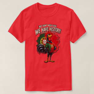 Portugal Hahn Fußball Fan Lustiges T-Shirt