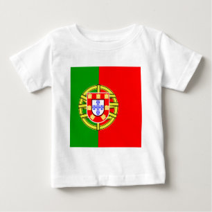 Portugal Hochwertige Flagge Baby T-shirt