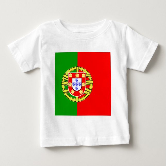 Portugal Hochwertige Flagge Baby T-shirt (Vorderseite)