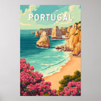 Portugal Illustration Reise Kunst Vintage